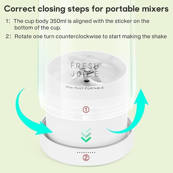 Portable Fresh Juice Blender – USB Rechargeable, Lightweight & Easy to Clean